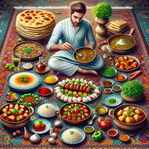 آشپز ایرانی آقا کیش