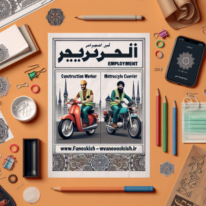 استخدام کارگر و پیک موتوری