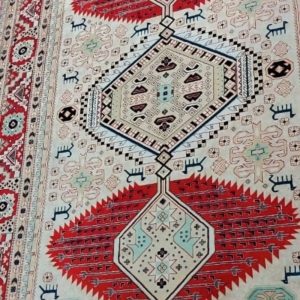 فرش ۶ متری ماشینی قرمز