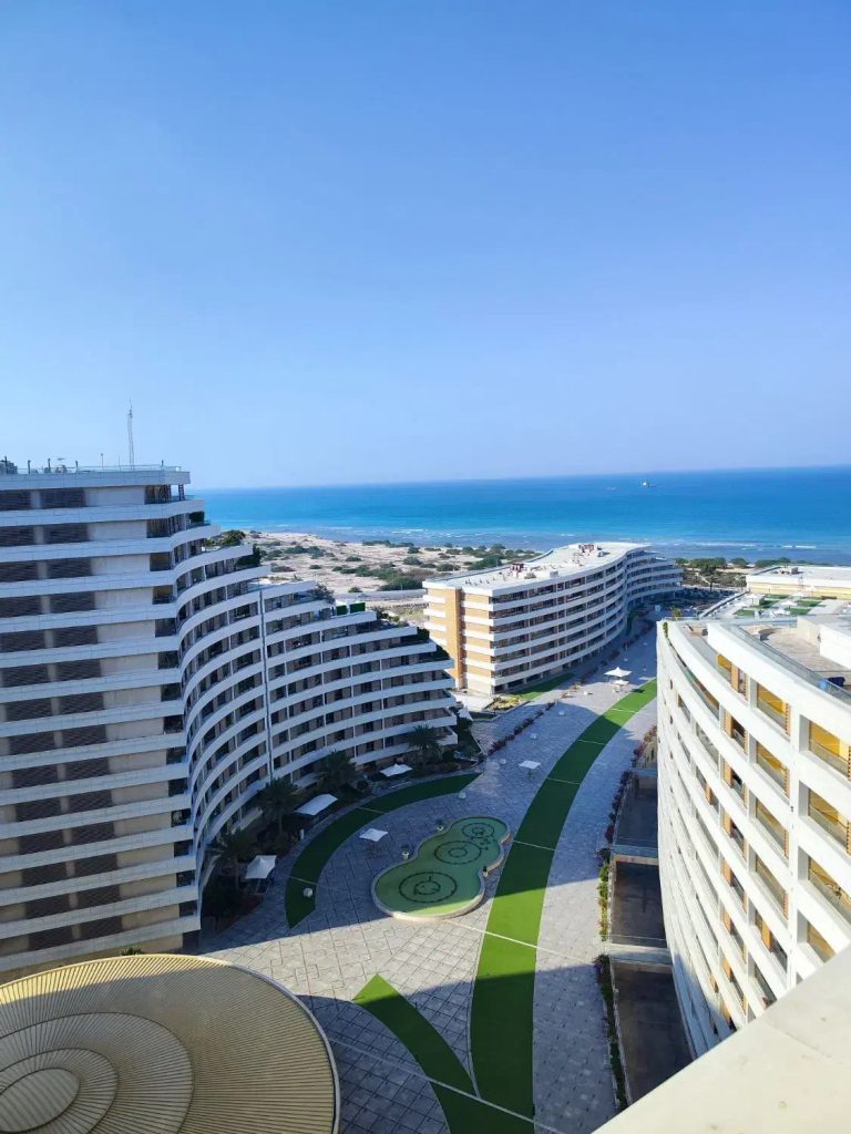 برج ساحلی کرانه ۱۱۴ متر دو خواب دید دریا