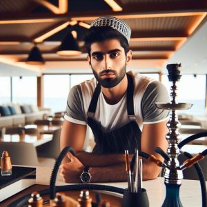 استخدام قلیان زن آقا در رستوران مارینا با جای خواب در کیش