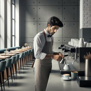 استخدام باریستا / کافی من آقا در کافه در کیش با جای خواب و حقوق بالا