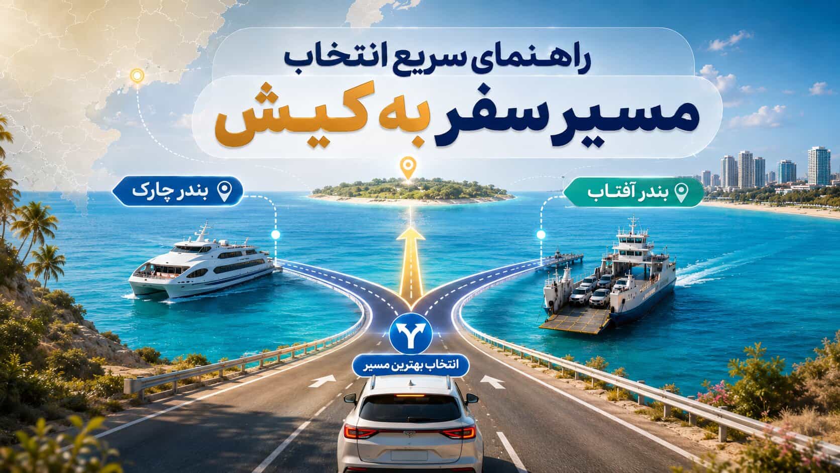 ساعت حرکت کشتی از کیش به چارک امروز